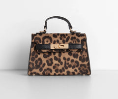 Saffiano Turnlock Top Handle Bag