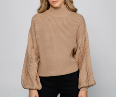 Cuddle Up Cable Knit Sweater