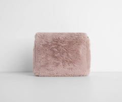 Pink Aesthetic Faux Fur Cross-body Purse