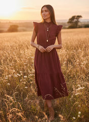 LOST + WANDER ARTISTA AURA MIDI DRESS