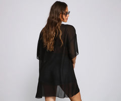 Sheer Essentials Basic Chiffon Kimono