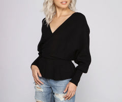 Cozy And Casual Peplum Sweater