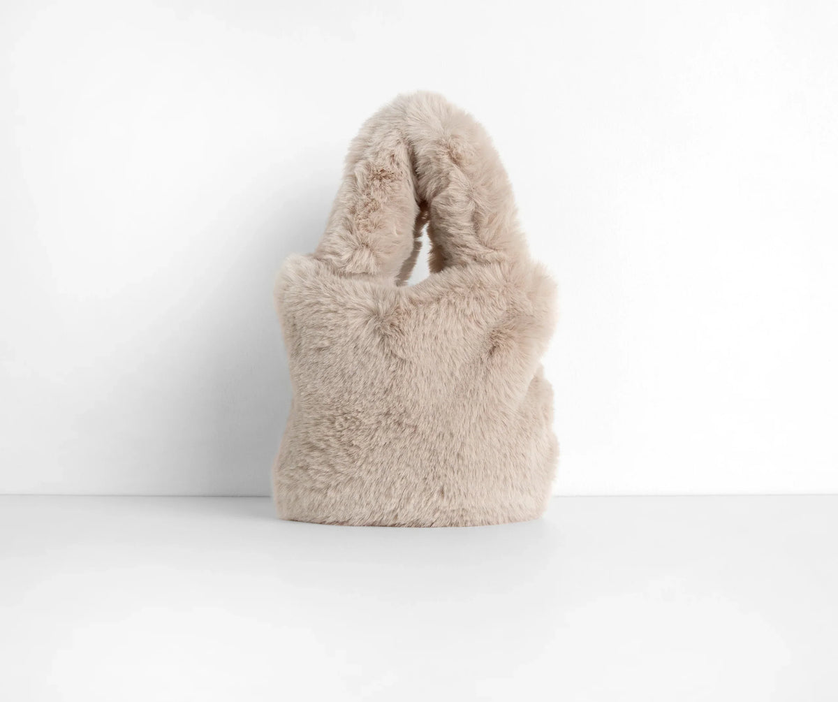 Faux Fur Mini Tote