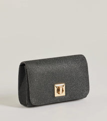 Here For The Party Metallic Crossbody Clutch
