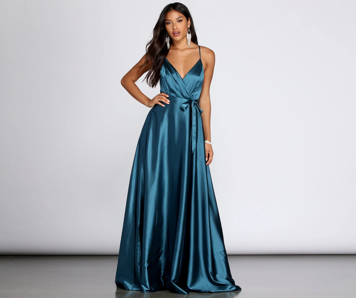 Lyndsay Satin Formal Gown