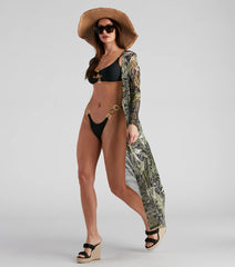 Yacht Party Sheer Mesh Duster