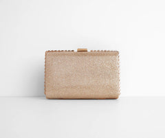 Gorgeous Glitter Mesh Box Clutch