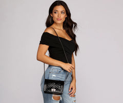 Quilted Crossbody Edgy Purse