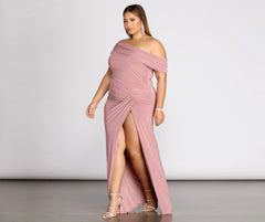 Plus Kaleigh Off Shoulder Dress