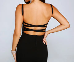 Presley Formal High Slit A-Line Dress