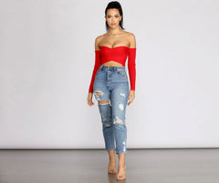 Adore You Ribbed Knit Bodysuit