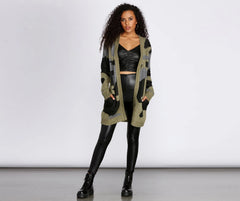 Cozy In Camo Cardigan