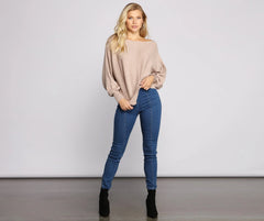 Chic And Cozy Boat Neck Sweater