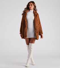 Always Luxe Faux Fur Long Coat