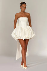 Lotus Mini Dress - Ivory